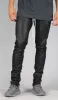 Waxed Stack Zipper Jeans sold by Hyper Denim