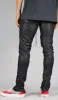 Waxed Stack Zipper Jeans sold by Hyper Denim