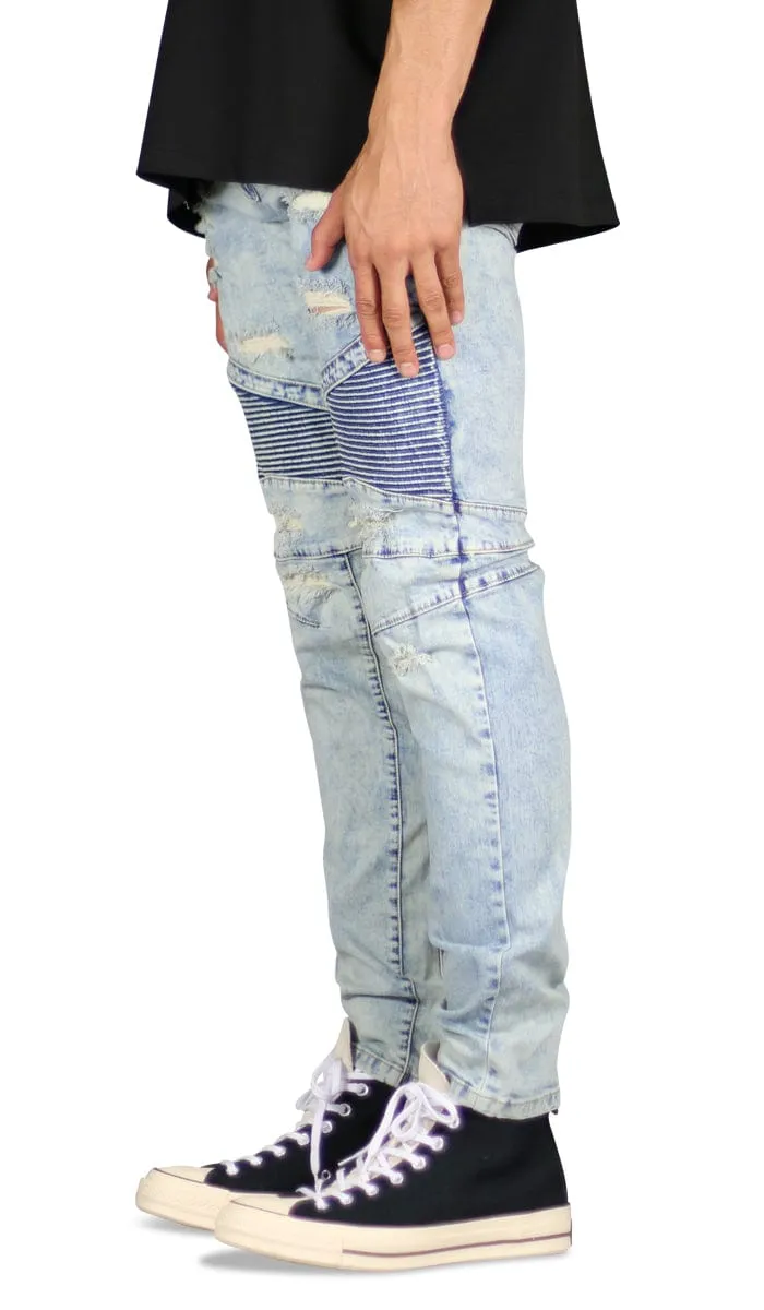 Hyper Blue Ara Biker Jeans sold by Hyper Denim product image thumbnail 3