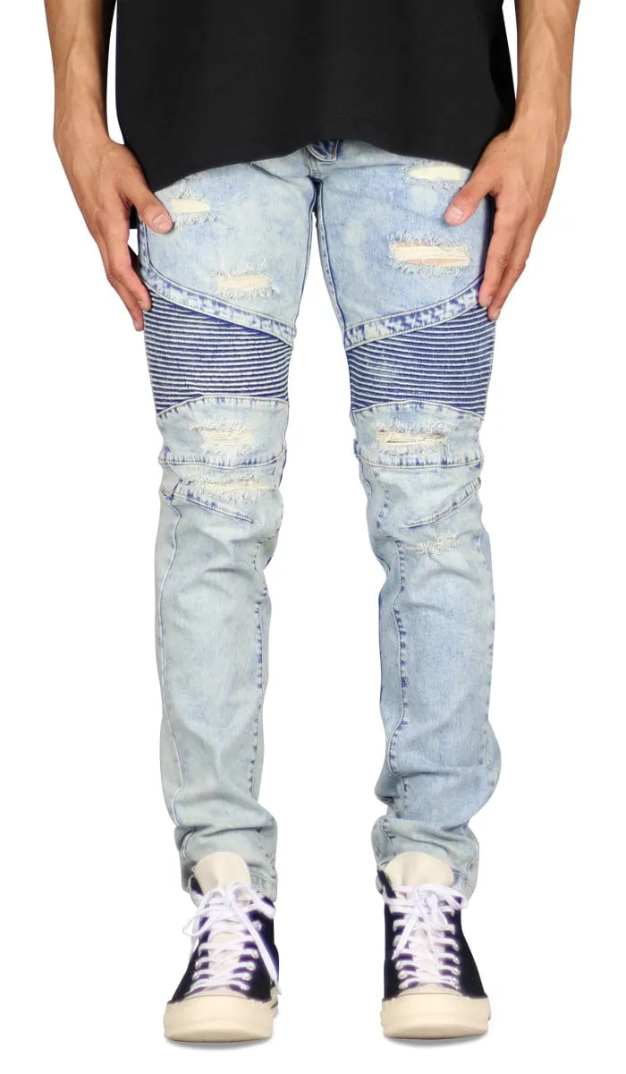 Hyper Blue Ara Biker Jeans sold by Hyper Denim