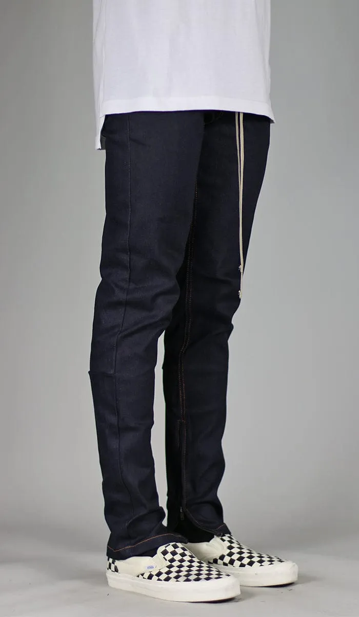 Raw Indigo Stack Zipper Jeans sold by Hyper Denim product image thumbnail 3