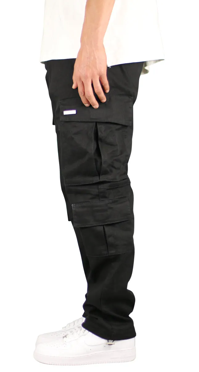 Black Loose Fit Cargo Pants sold by Hyper Denim product image thumbnail 3