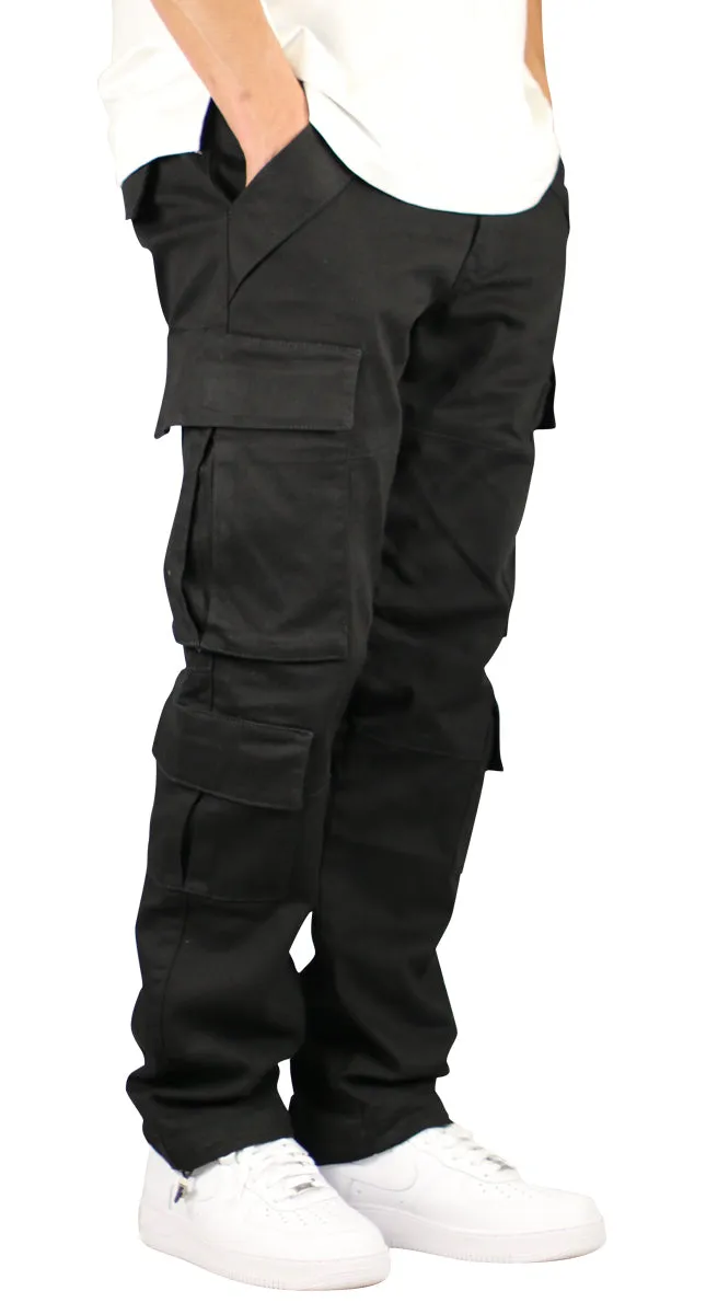 Black Loose Fit Cargo Pants sold by Hyper Denim product image thumbnail 5