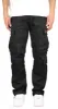 Black 8 Pocket Cargo Pants sold by Hyper Denim