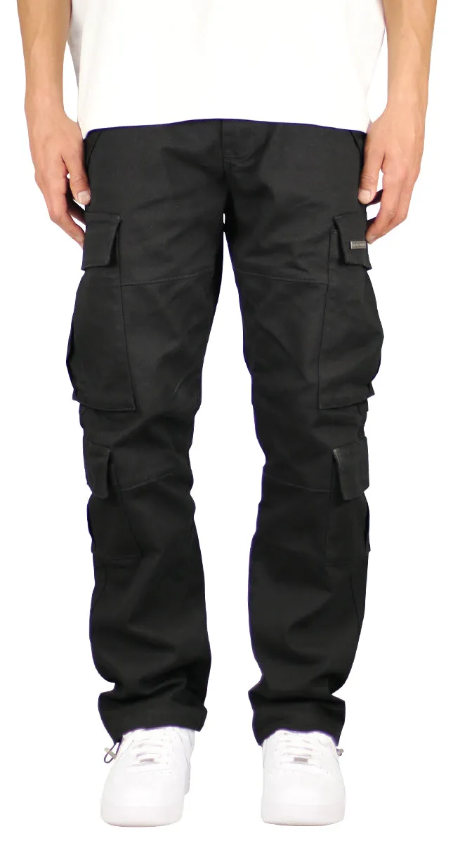 Black Loose Fit Cargo Pants sold by Hyper Denim