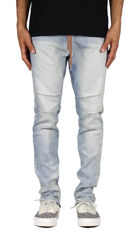 LT.Blue Gnu Zipper Jeans made by Hyper Denim