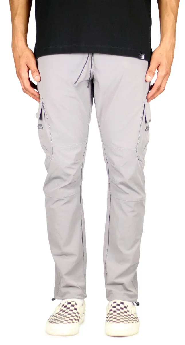 Gray Cool Nylon Cargo Pants sold by Hyper Denim product image thumbnail 2