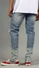 Flame Nate Zipper Jeans sold by Hyper Denim