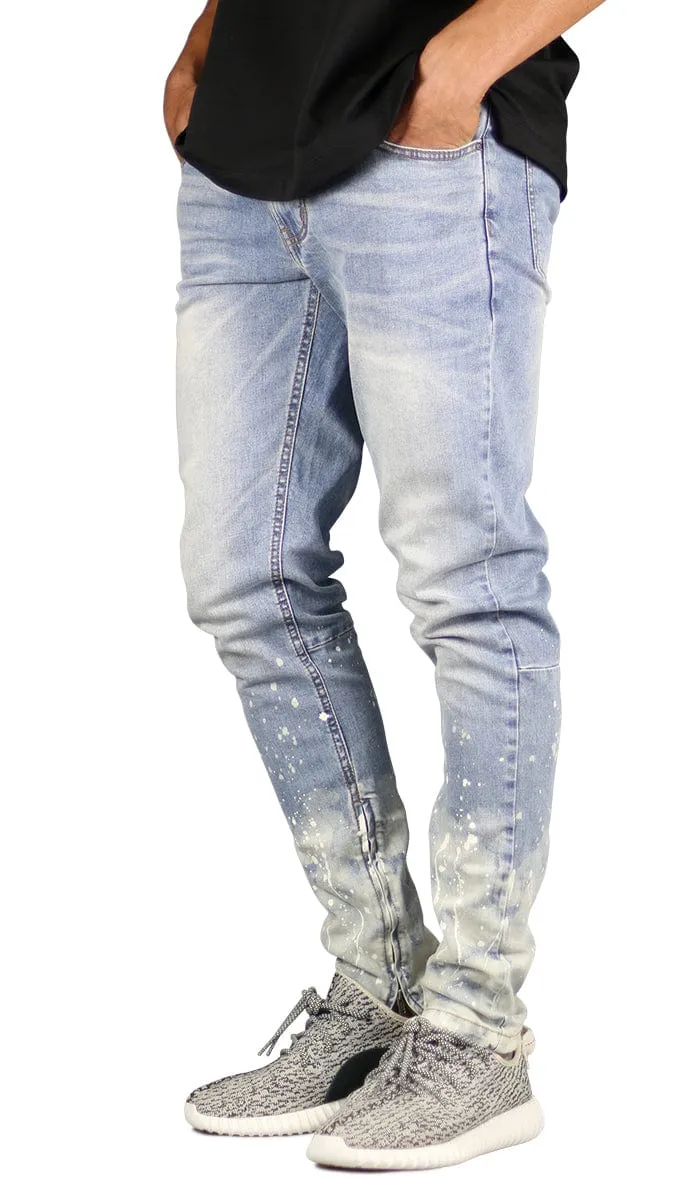Flame Blue Zipper Jeans sold by Hyper Denim product image thumbnail 4