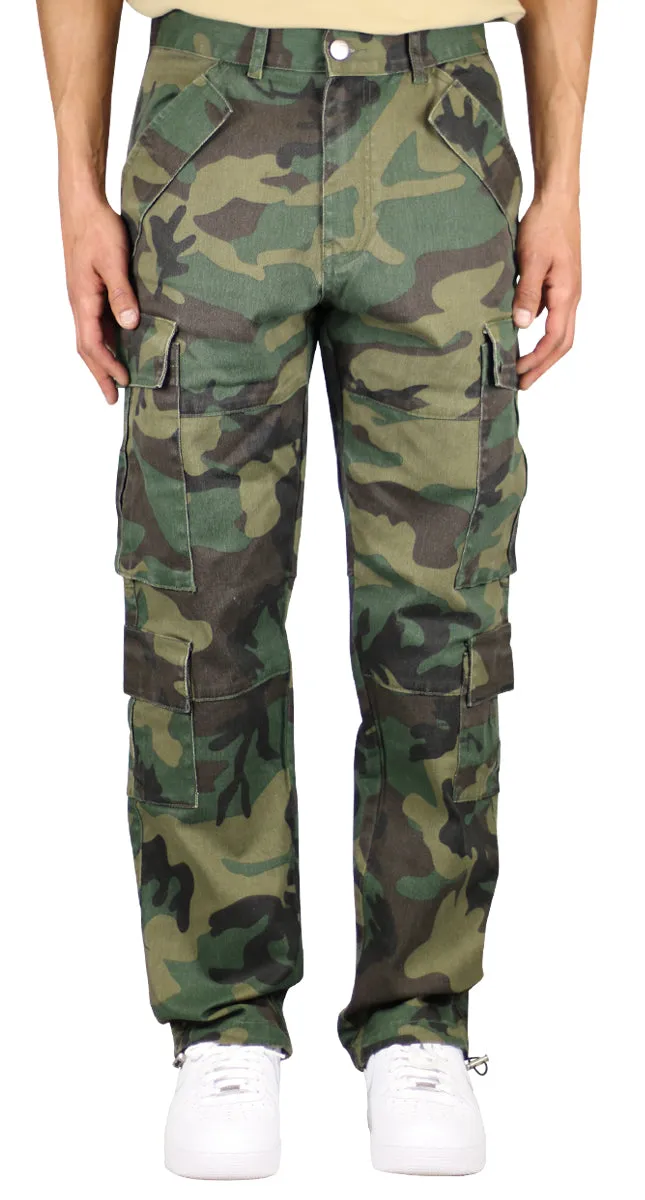 Camo Loose Fit Cargo Pants sold by Hyper Denim product image thumbnail 4