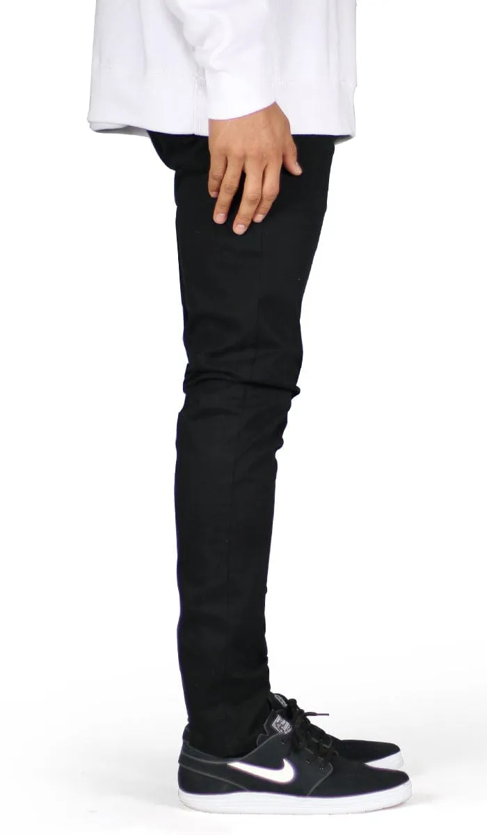 Black Skater Chino Pants sold by Hyper Denim product image thumbnail 3