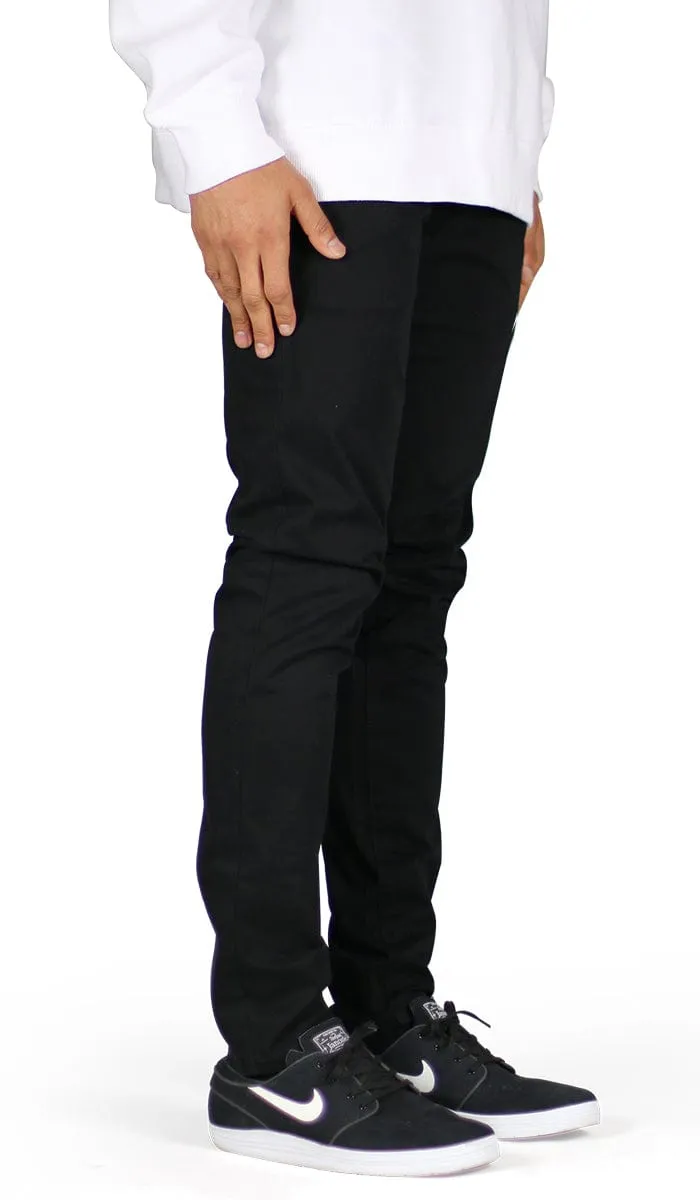Black Skater Chino Pants sold by Hyper Denim product image thumbnail 2