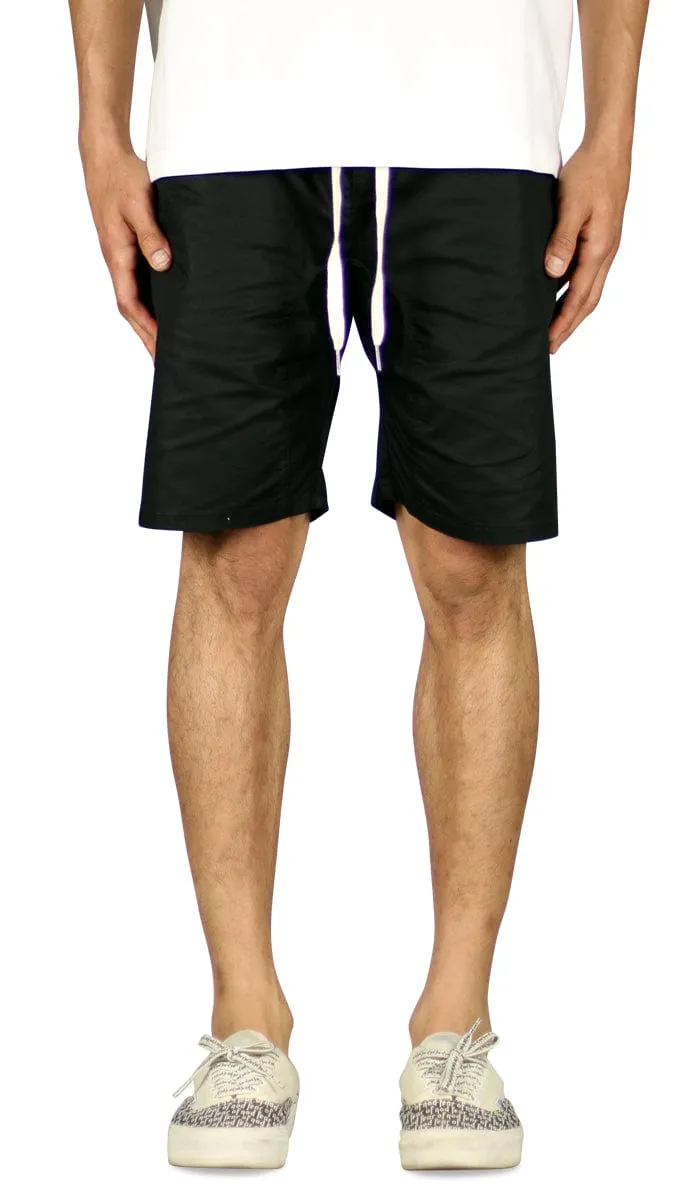 Black Drop Crotch Shorts sold by Hyper Denim