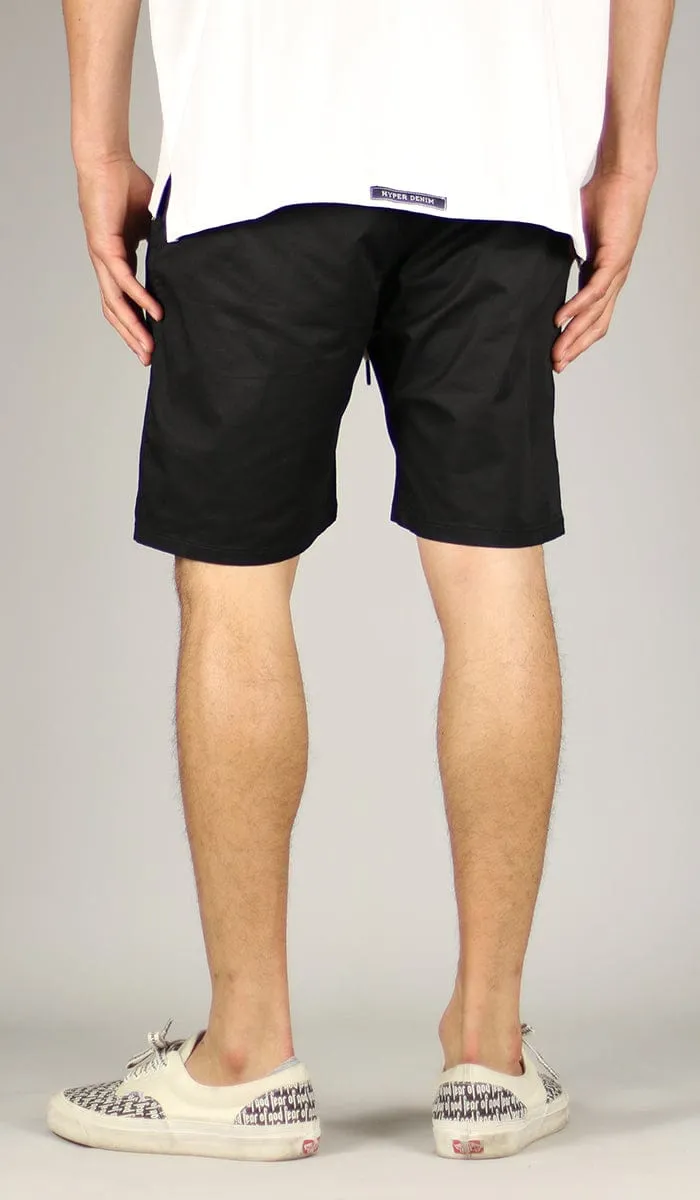 Black Drop Crotch Shorts sold by Hyper Denim product image thumbnail 4