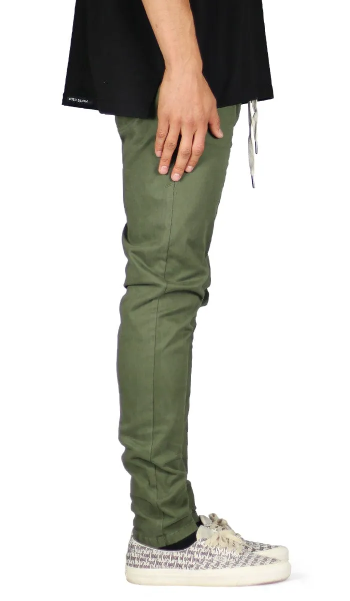 Olive Drop Crotch Pants sold by Hyper Denim product image thumbnail 3