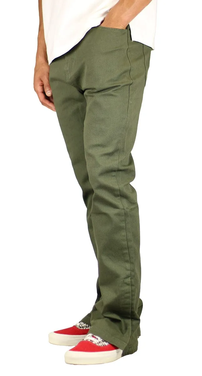 Olive Flare Pants sold by Hyper Denim product image thumbnail 5