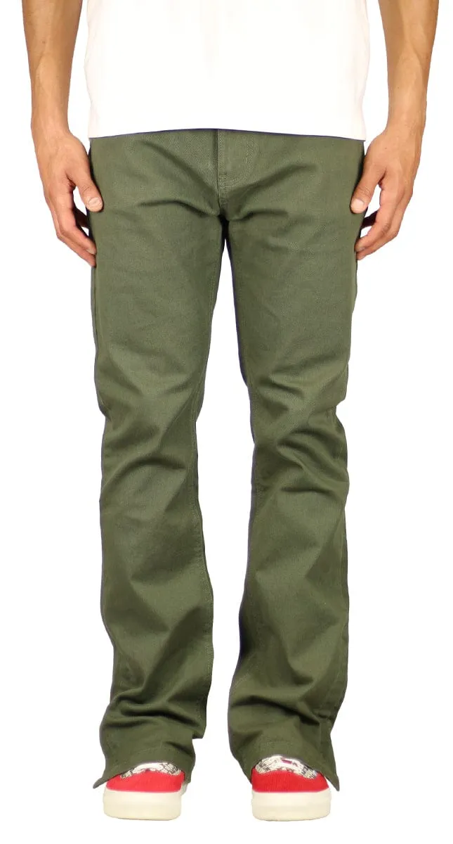 Olive Flare Pants sold by Hyper Denim