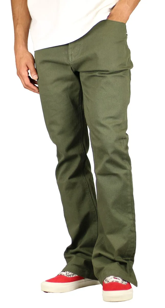 Olive Flare Pants sold by Hyper Denim product image thumbnail 4