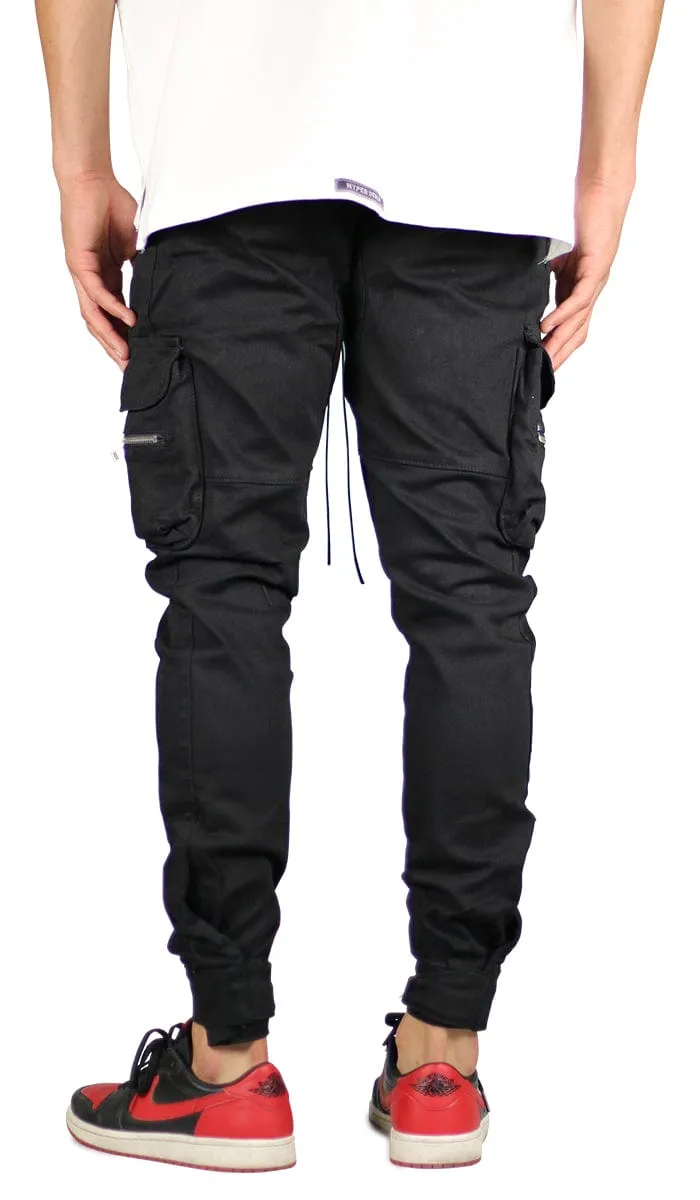 Black Combat Cargo Pants sold by Hyper Denim product image thumbnail 3