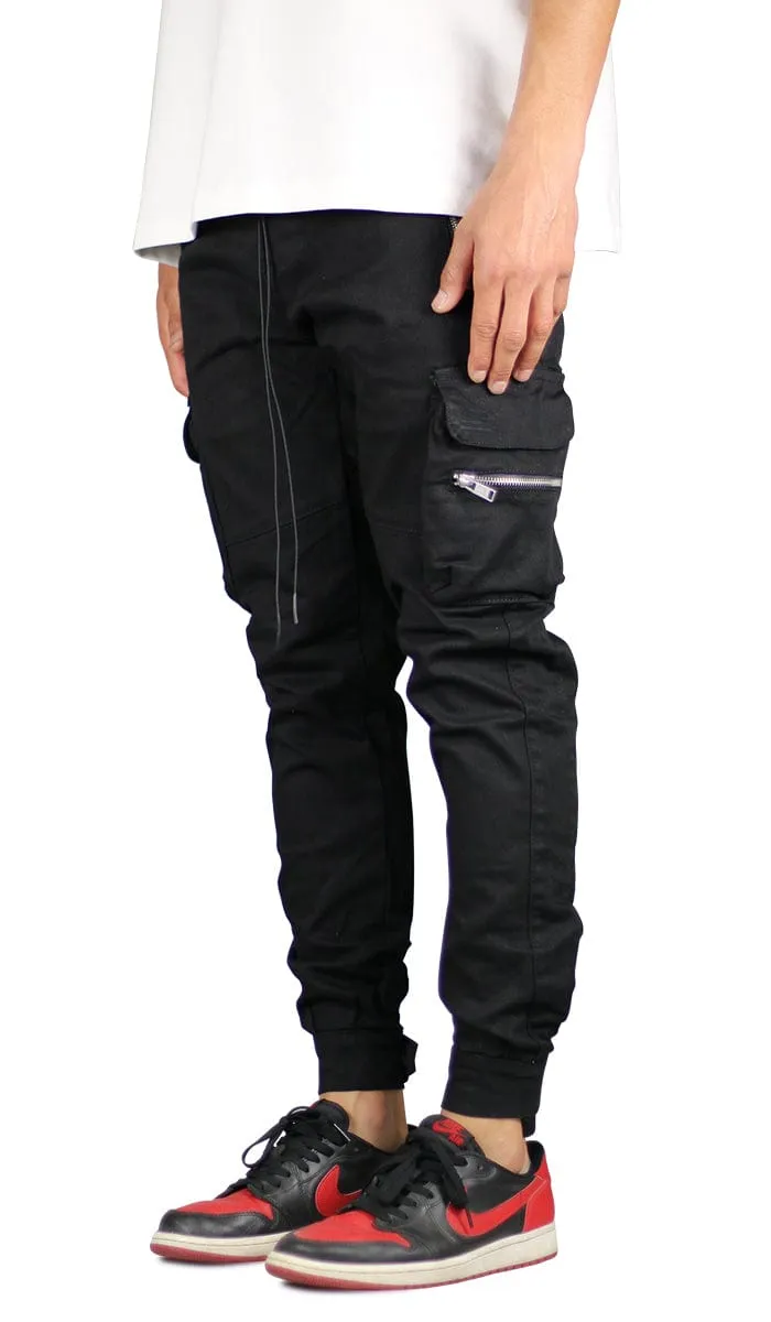 Black Combat Cargo Pants sold by Hyper Denim product image thumbnail 2