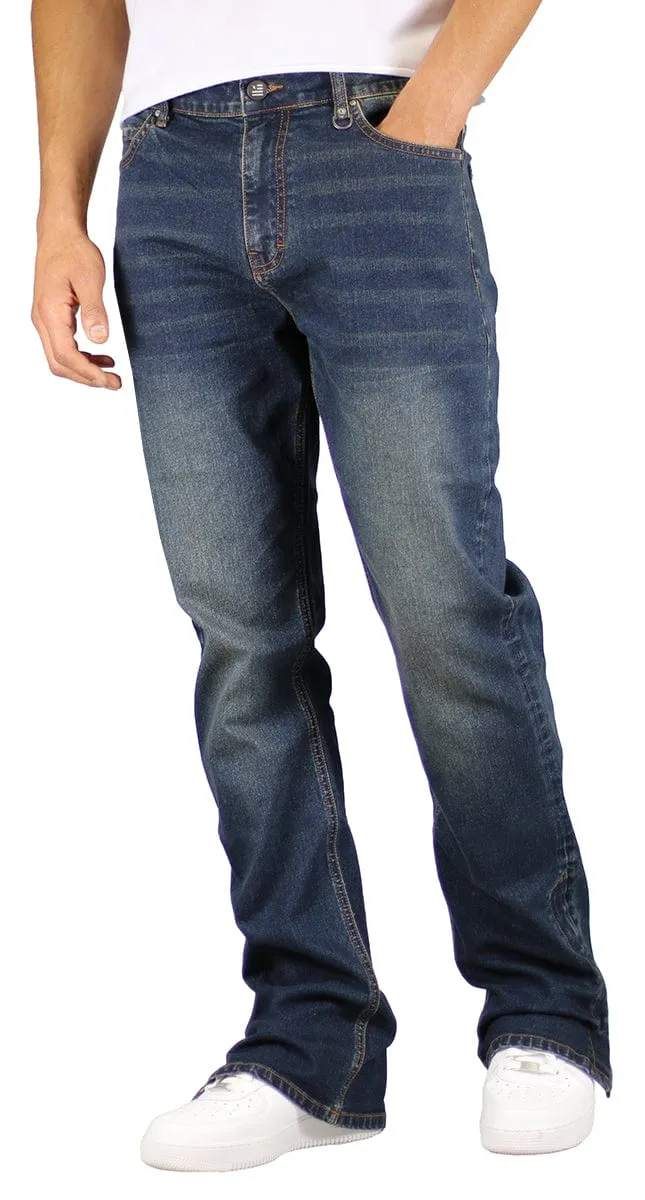Dark Blue Flare Zipper Jeans sold by Hyper Denim product image thumbnail 5