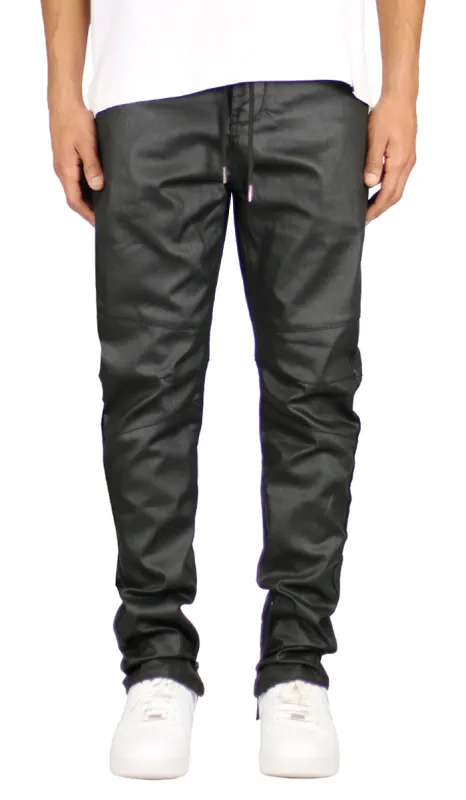 Waxed GNU Zipper Jeans sold by Hyper Denim