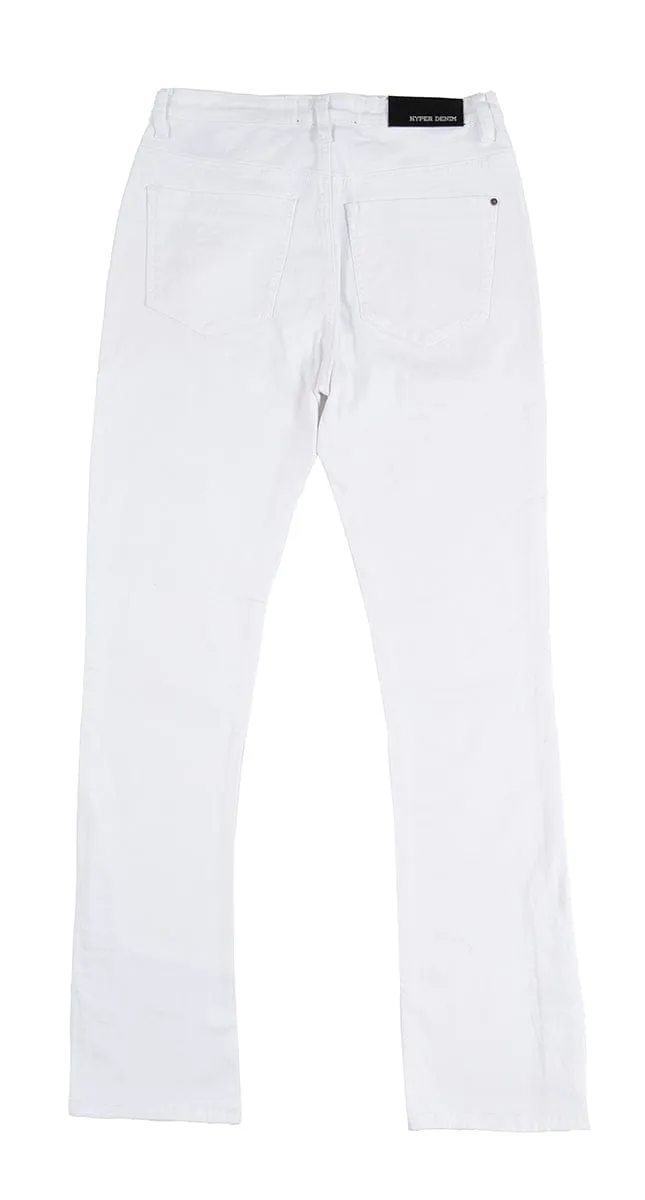 White Flare Pants sold by Hyper Denim product image thumbnail 2