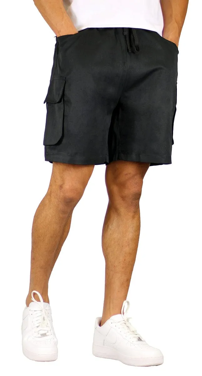 Black CloudFit Baggy Cargo Shorts sold by Hyper Denim product image thumbnail 5