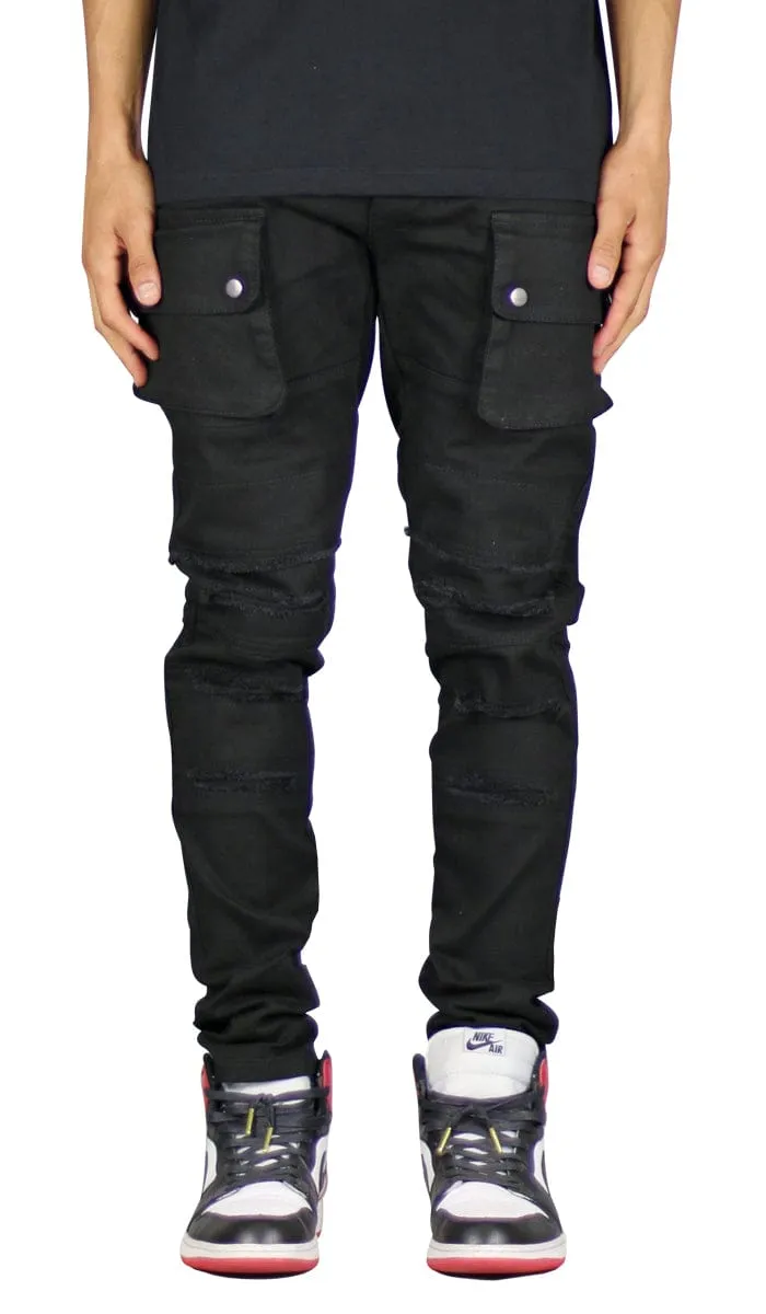 Black Cargo Pants sold by Hyper Denim