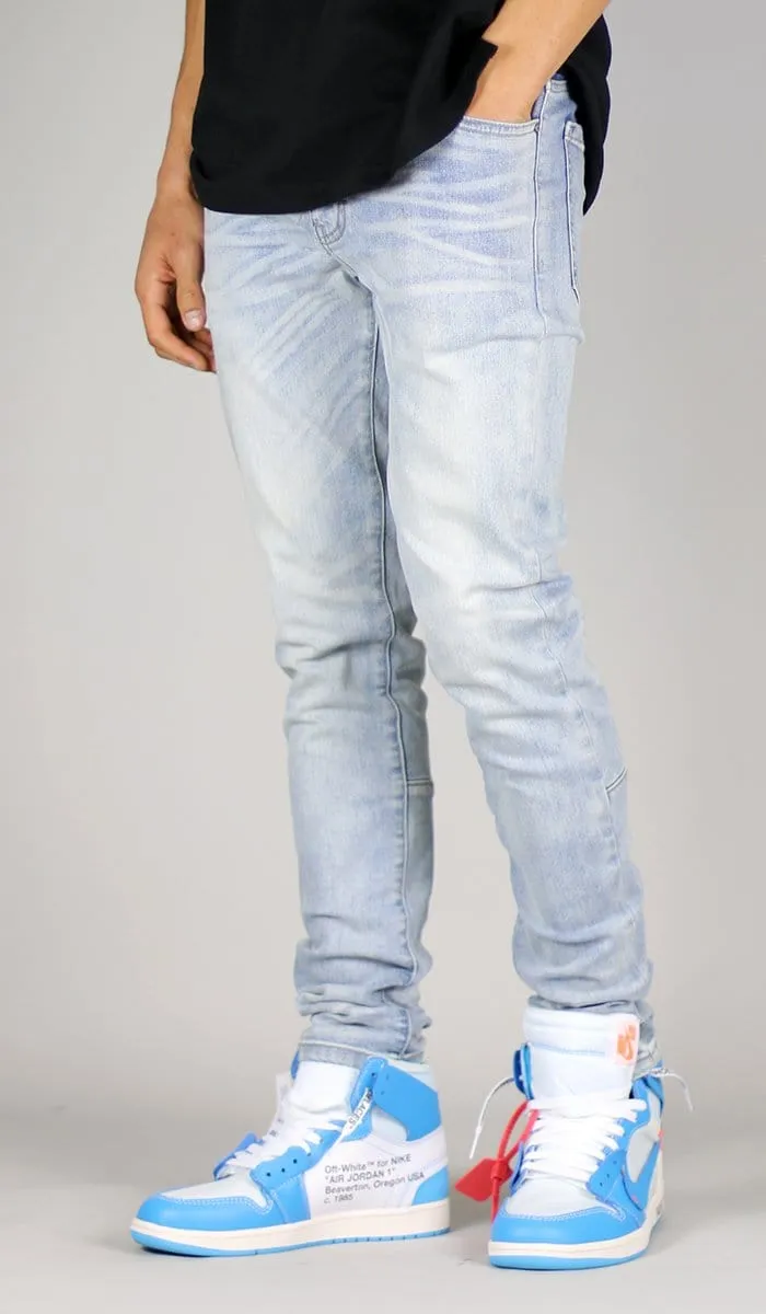 LT. Blue Ian Stack Jeans sold by Hyper Denim product image thumbnail 2