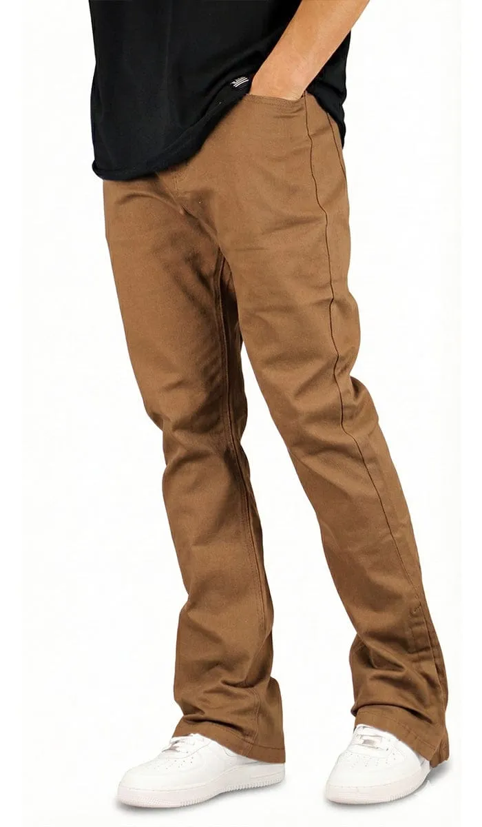 Tobacco Brown Flare Pants sold by Hyper Denim product image thumbnail 4