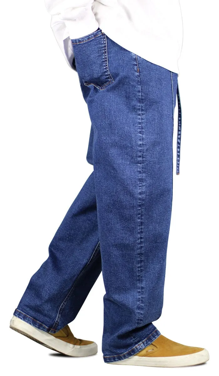Blue Pleated Wide Jeans sold by Hyper Denim product image thumbnail 5