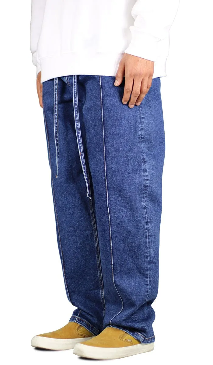 Blue Pleated Wide Jeans sold by Hyper Denim product image thumbnail 2