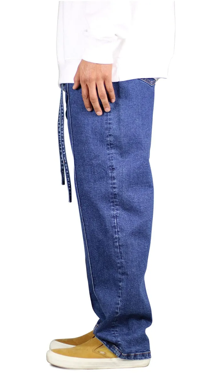 Blue Pleated Wide Jeans sold by Hyper Denim product image thumbnail 3