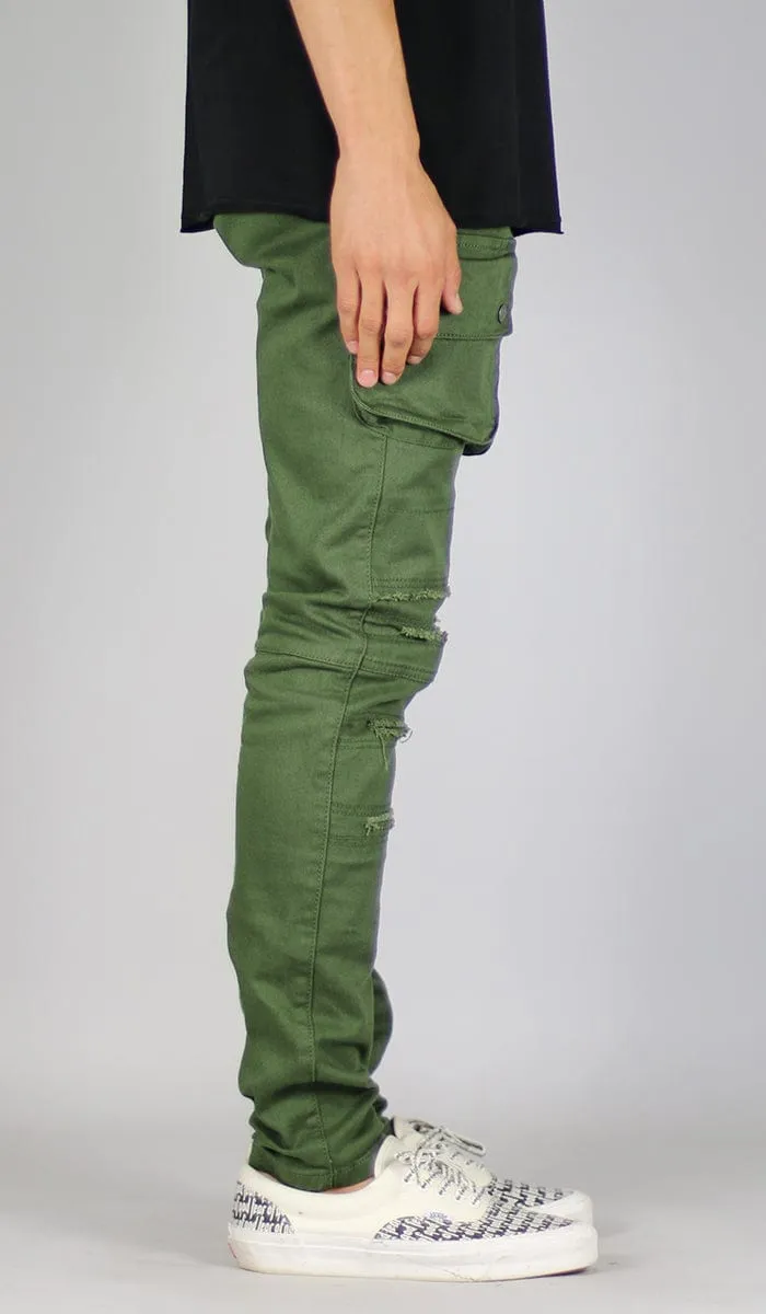 Olive Cargo Pants sold by Hyper Denim product image thumbnail 3