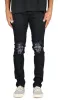 Jet Black Studded Jeans sold by Hyper Denim