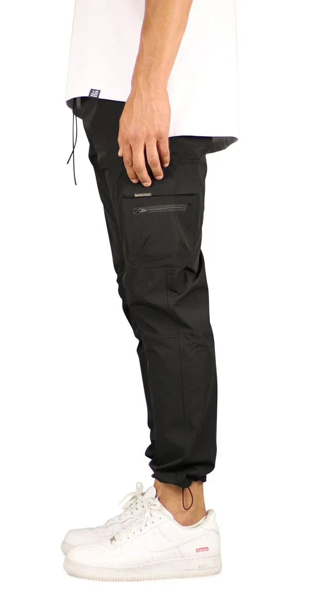 Black Cool Nylon Cargo Pants sold by Hyper Denim product image thumbnail 3