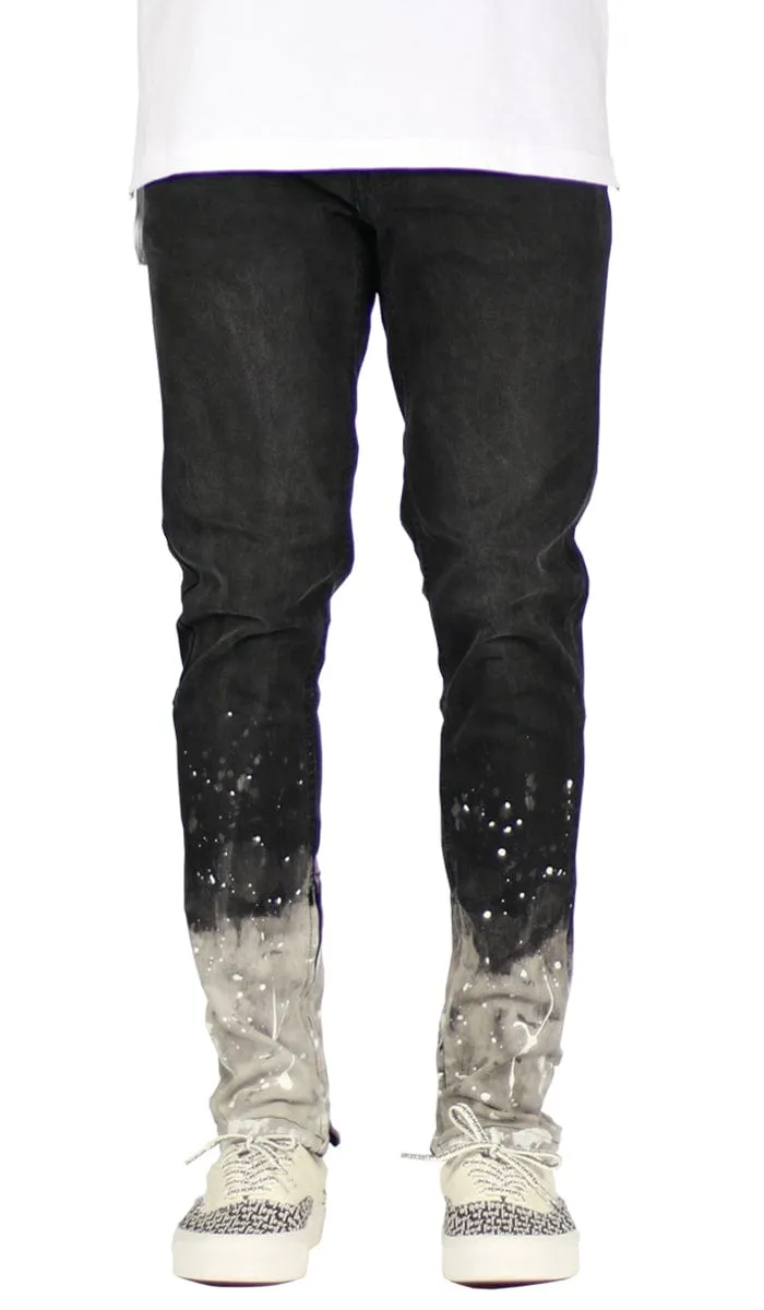 Flame Black Zipper Jean sold by Hyper Denim