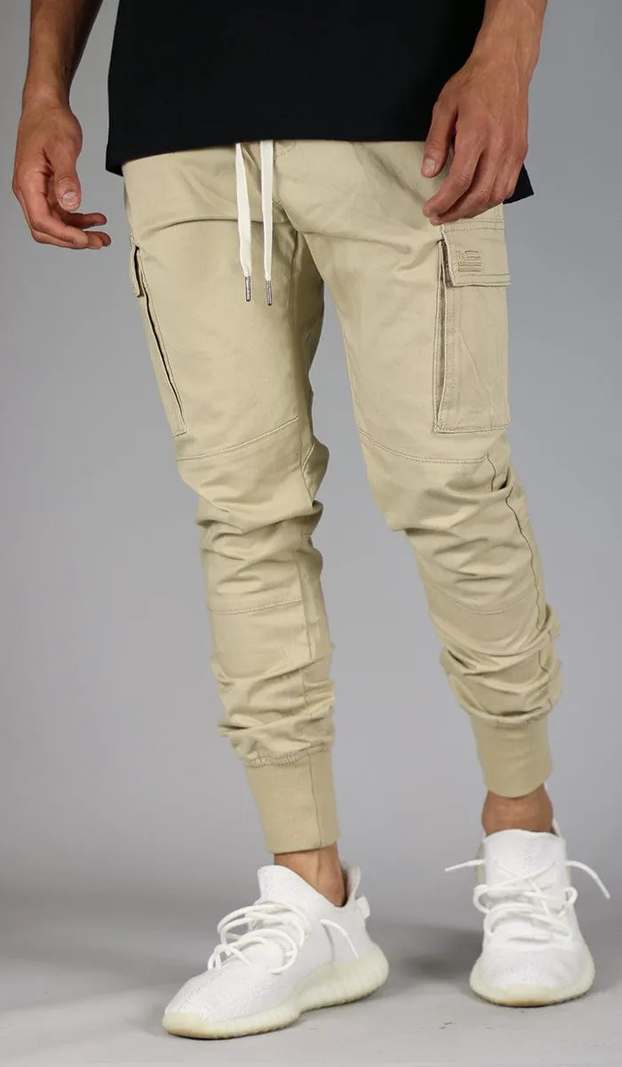 Khaki Cargo Joggers sold by Hyper Denim product image thumbnail 2