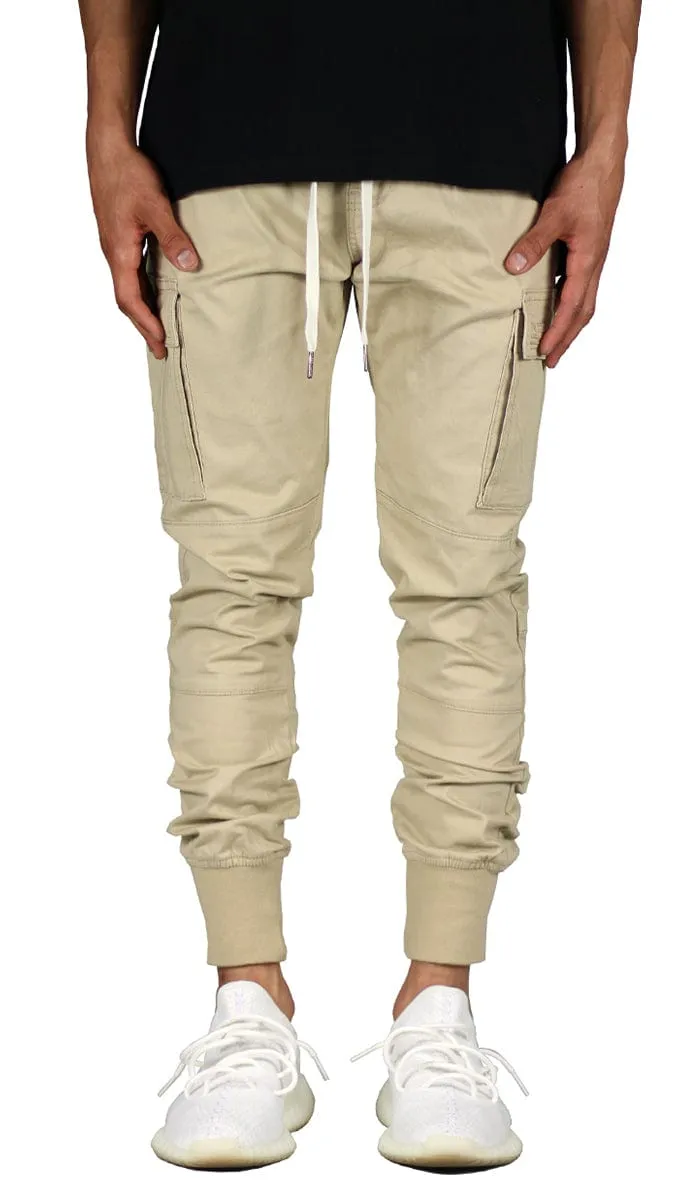 Khaki Cargo Joggers sold by Hyper Denim
