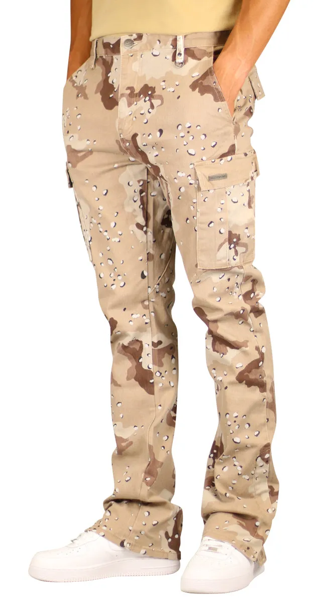 Desert Camo Flare Cargo Pants sold by Hyper Denim product image thumbnail 4
