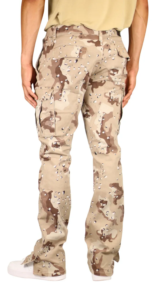 Desert Camo Flare Cargo Pants sold by Hyper Denim product image thumbnail 5