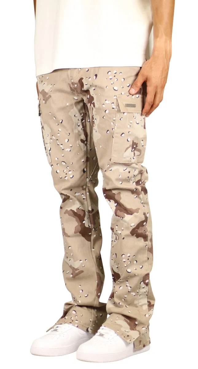 Desert Camo Flare Cargo Pants sold by Hyper Denim product image thumbnail 2