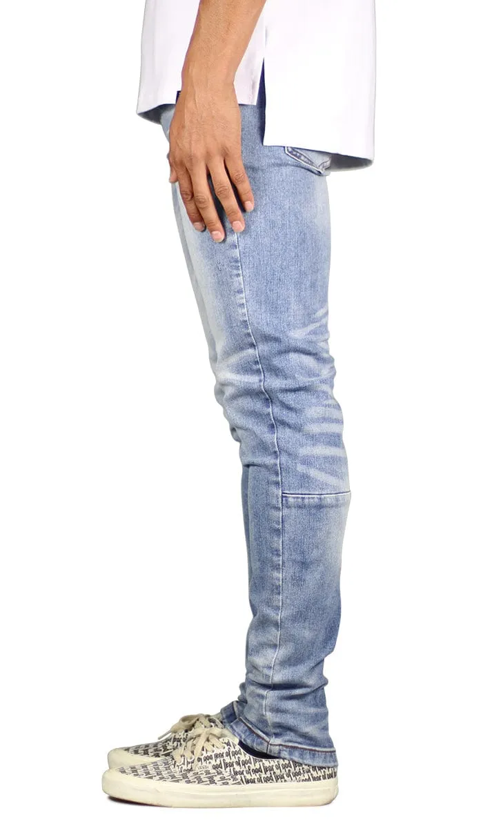 M.Blue Stack Zipper Jeans sold by Hyper Denim product image thumbnail 3
