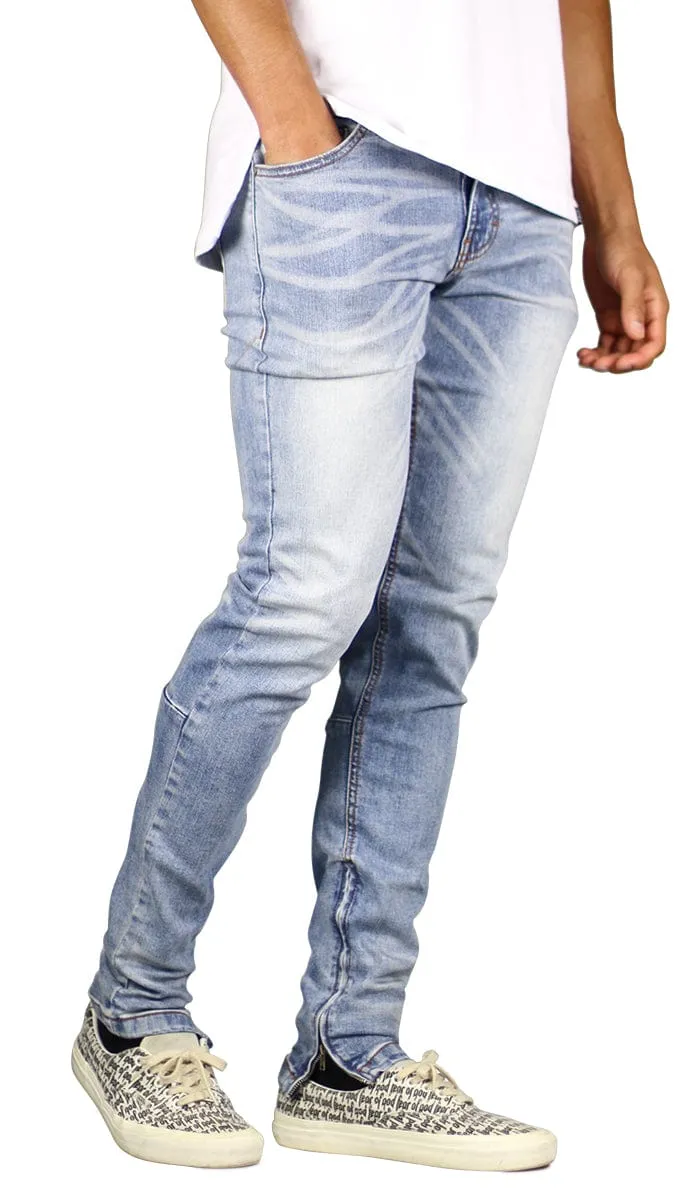 M.Blue Stack Zipper Jeans sold by Hyper Denim product image thumbnail 4
