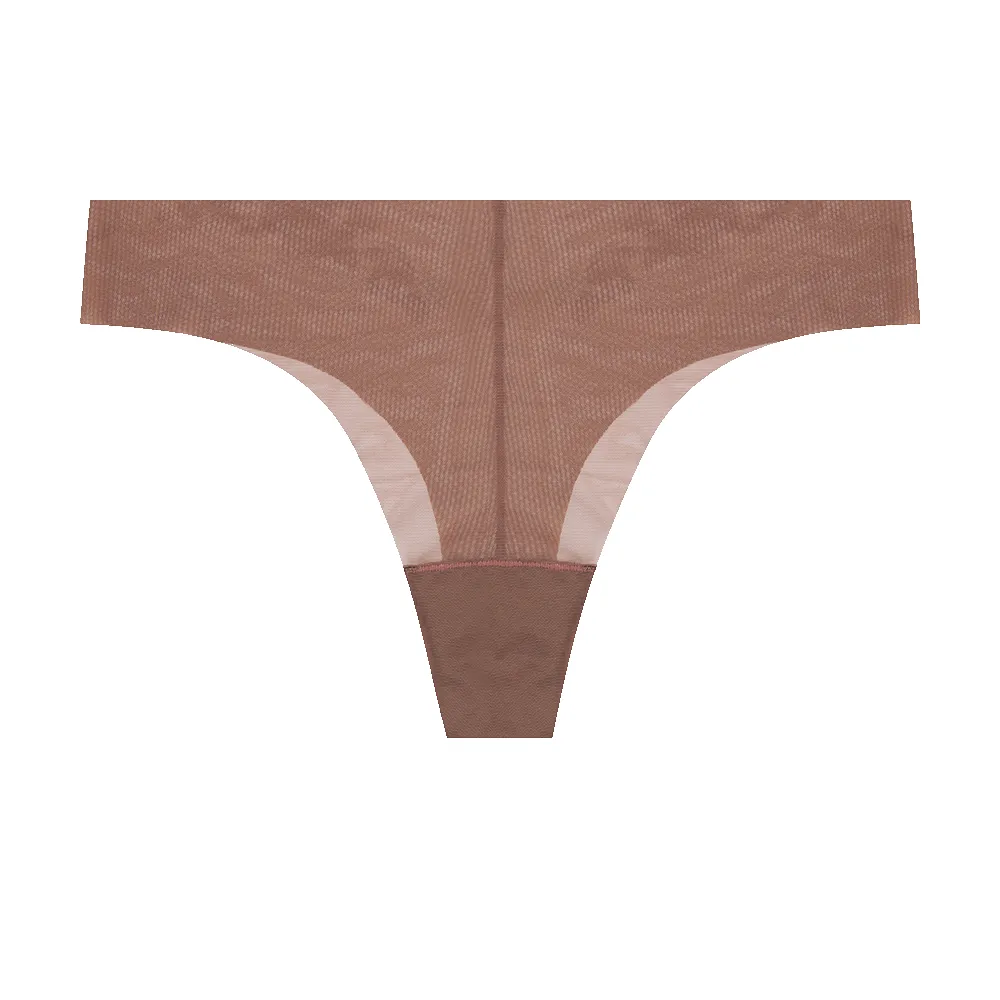 Cocoa Invisible Thong sold by Nakey product image thumbnail 2
