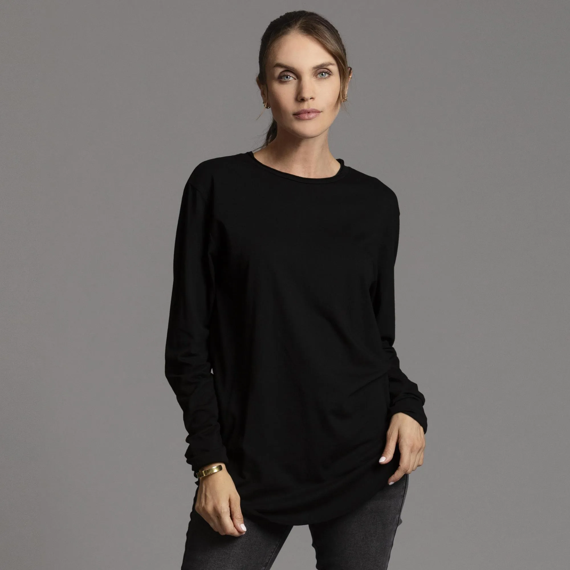 DIVINE LONG SLEEVE CREW SHIRT sold by One Golden Thread