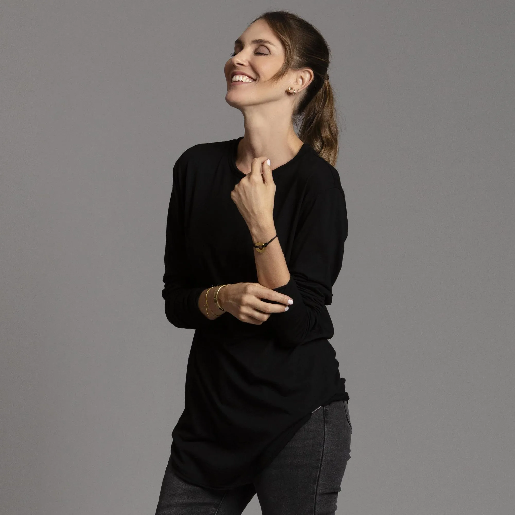 DIVINE LONG SLEEVE CREW SHIRT sold by One Golden Thread product image thumbnail 3