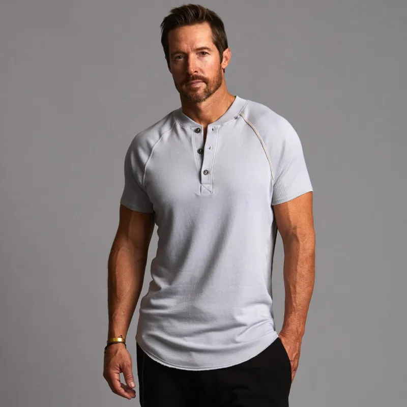 Short Sleeve Henley sold by One Golden Thread