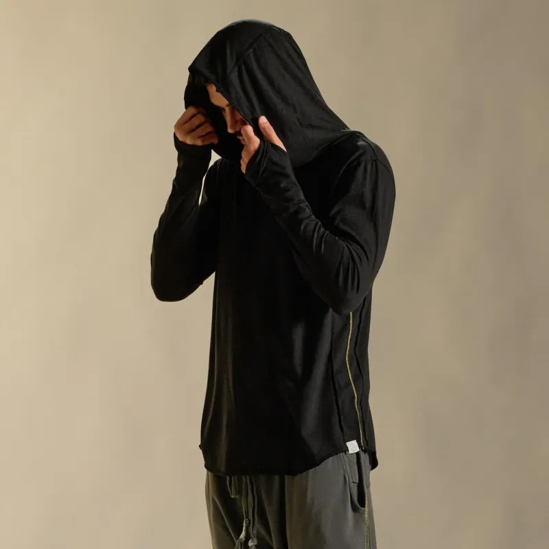 LONG SLEEVE HOODED TEE sold by One Golden Thread